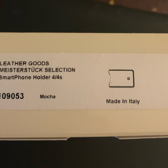 Montblanc iPhone 4/4S hold Meisterstuck Selection Leather NEW with original Box - Picture 8 of 11